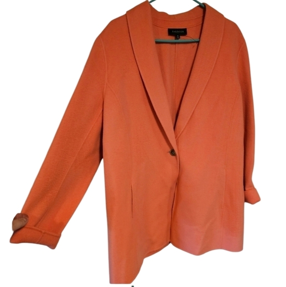 NWOT Talbots Wool Coral Oversized Fuzzy Blazor - Picture 1 of 6